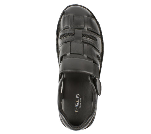 Pantofi casual, barbati, MELS, 23061 negru, piele naturala